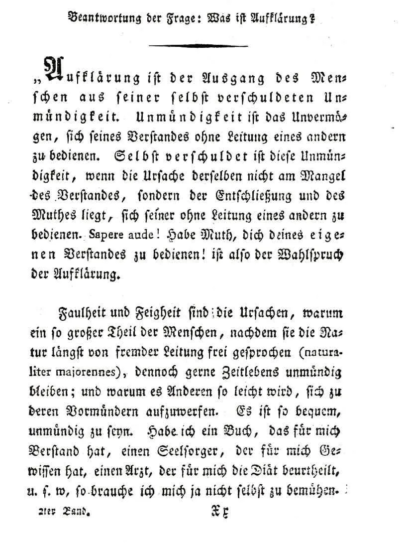 Cover image for Was ist Aufklärung (Immanuel Kant)