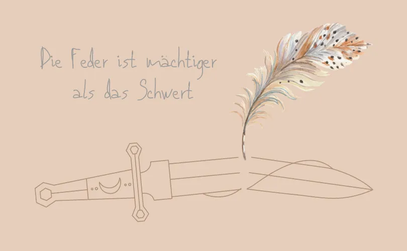 Cover image for Die Feder ist mächtiger als das Schwert